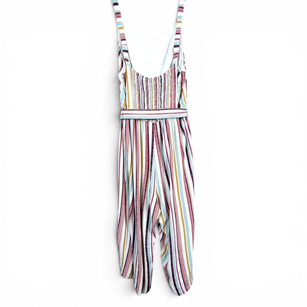 boho striped wide leg jumpsuit plus size 20 resort vacation summer lane bryant - Picture 6 of 8